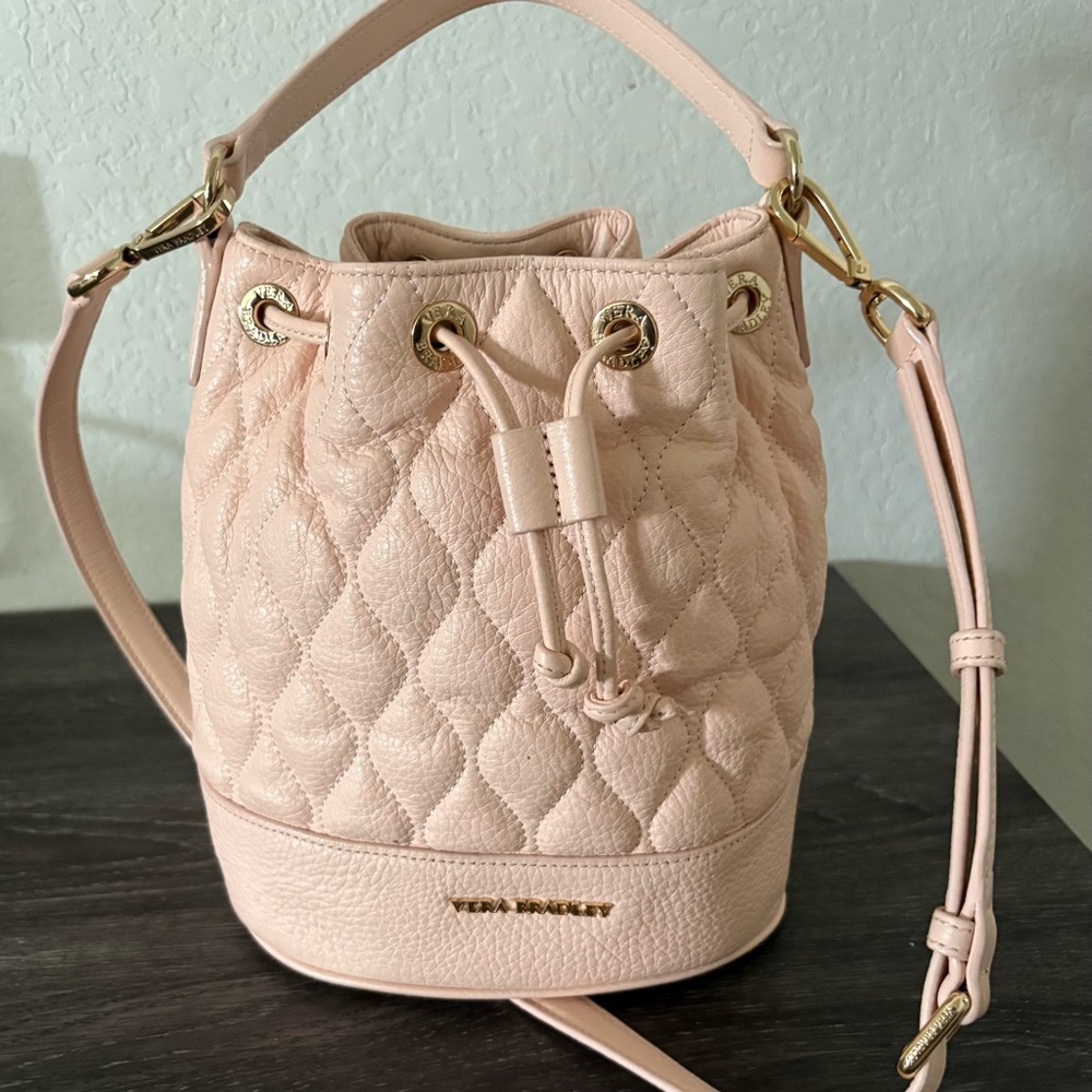 Vera Bradley Blush Bucket Crossbody Bag